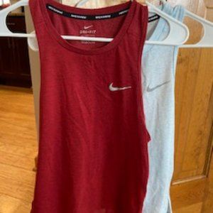Nike Women's Miler, Dri-Fit Tank Tops- 2 pair, Size XS